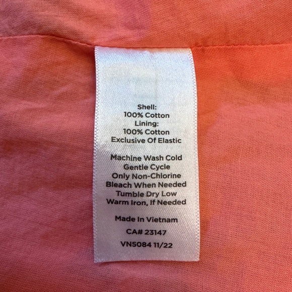 Talbots Plus 100% Cotton Tiered Maxi Dress Women Sz 3X/22W Lemons Oranges Cruise - Picture 6 of 9